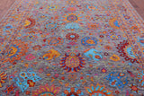 Persian Tabriz Handmade Wool Rug - 9' 0" X 12' 2" - Golden Nile