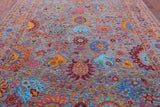 Persian Tabriz Handmade Wool Rug - 9' 0" X 12' 2" - Golden Nile