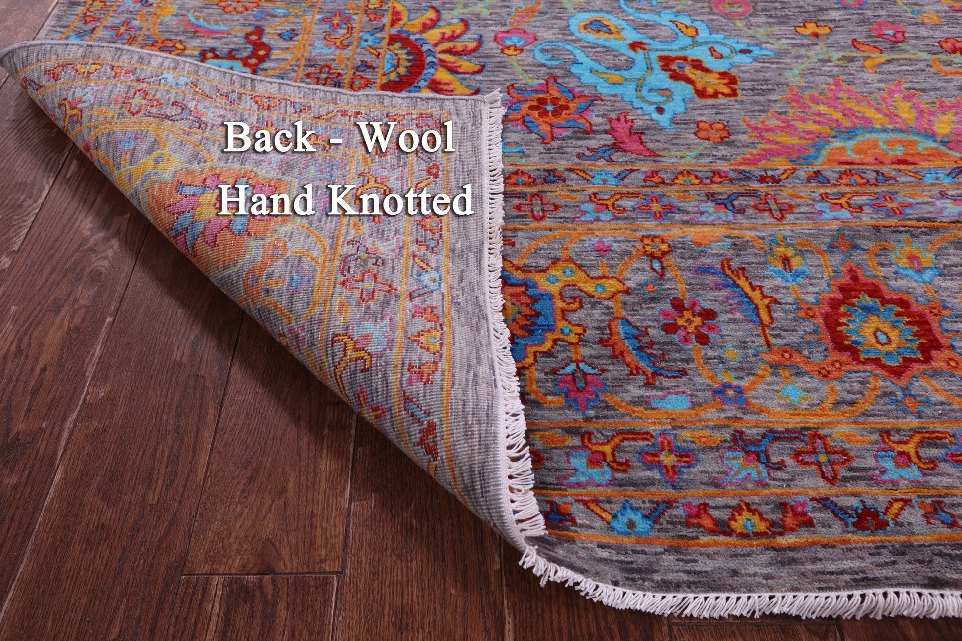 Persian Tabriz Handmade Wool Rug - 9' 0" X 12' 2" - Golden Nile