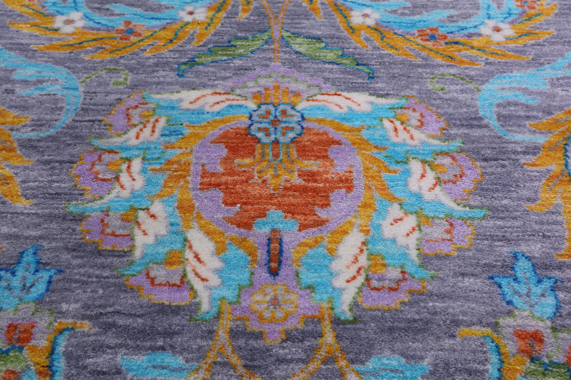 Persian Tabriz Handmade Wool Rug - 9' 0" X 12' 1" - Golden Nile