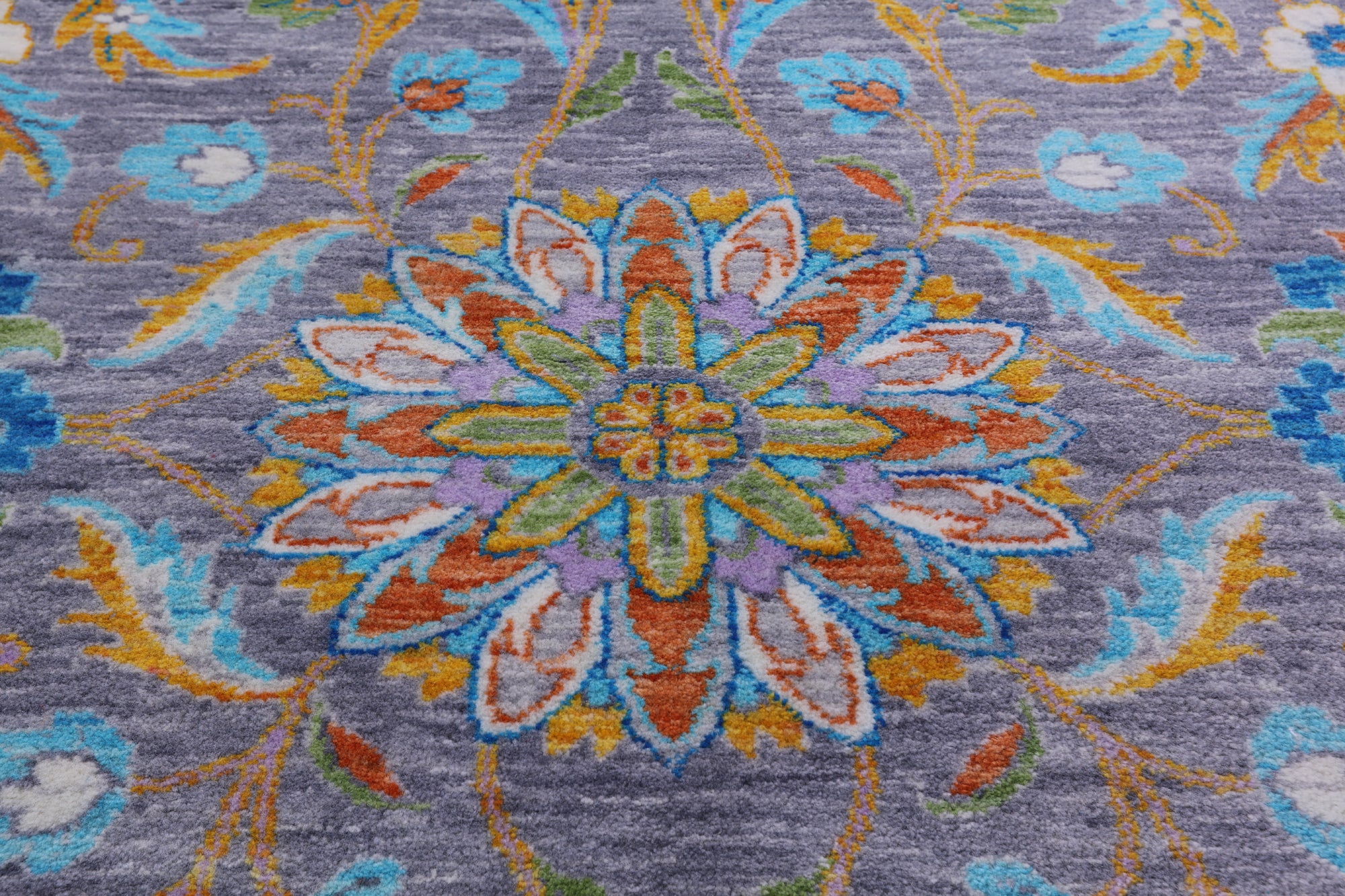 Persian Tabriz Handmade Wool Rug - 9' 0" X 12' 1" - Golden Nile
