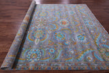 Persian Tabriz Handmade Wool Rug - 9' 0" X 12' 1" - Golden Nile