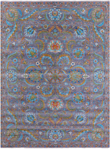 Persian Tabriz Handmade Wool Rug - 9' 0