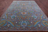 Persian Tabriz Handmade Wool Rug - 9' 0" X 12' 1" - Golden Nile