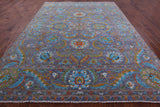 Persian Tabriz Handmade Wool Rug - 9' 0" X 12' 1" - Golden Nile