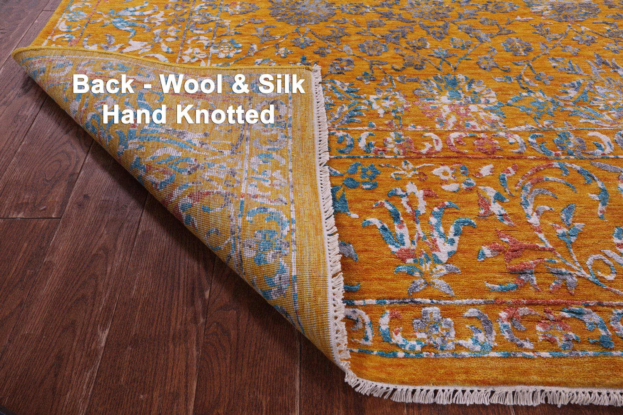 Persian Tabriz Handmade Wool & Silk Rug - 8' 1" X 10' 6" - Golden Nile