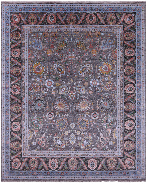 Persian Tabriz Handmade Wool & Silk Rug - 7' 11" X 9' 11" - Golden Nile