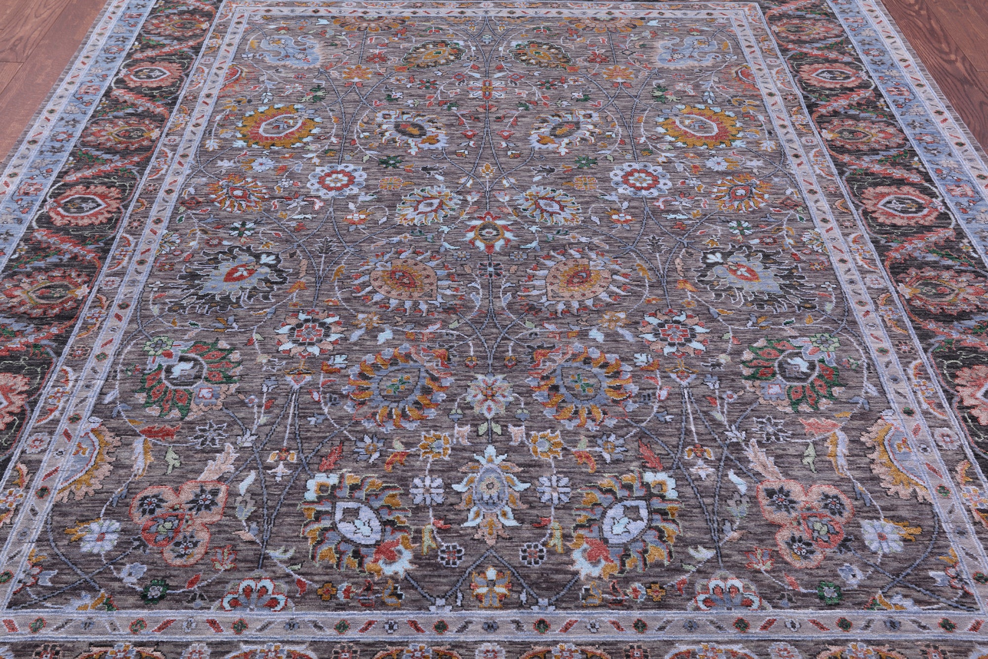 Persian Tabriz Handmade Wool & Silk Rug - 7' 11" X 9' 11" - Golden Nile