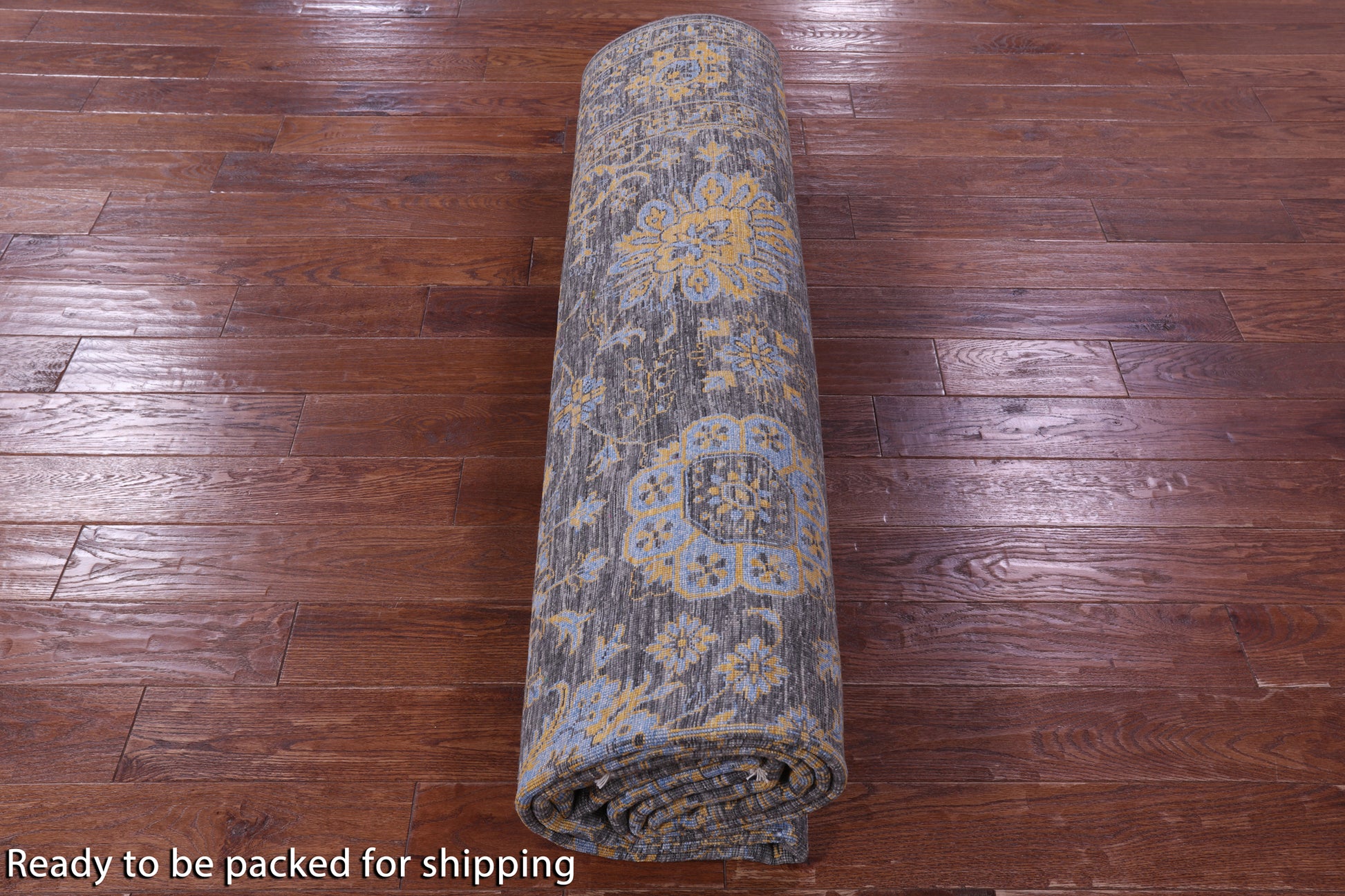 Persian Tabriz Hand Knotted Wool & Silk Rug - 9' 0" X 12' 3" - Golden Nile