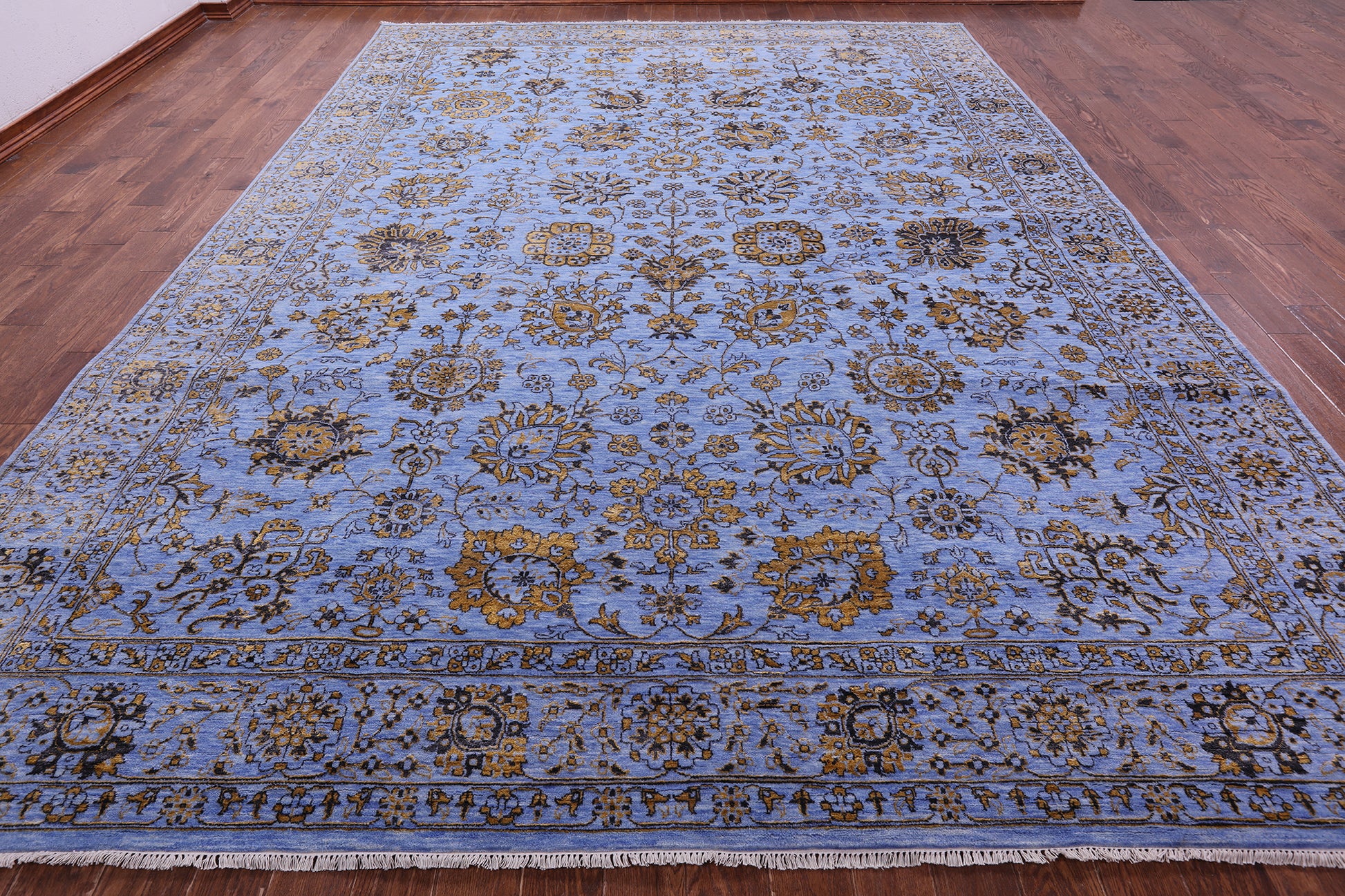 Persian Tabriz Hand Knotted Wool & Silk Rug - 10' 2" X 14' 3" - Golden Nile