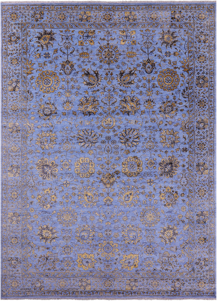 Persian Tabriz Hand Knotted Wool & Silk Rug - 10' 2" X 14' 3" - Golden Nile