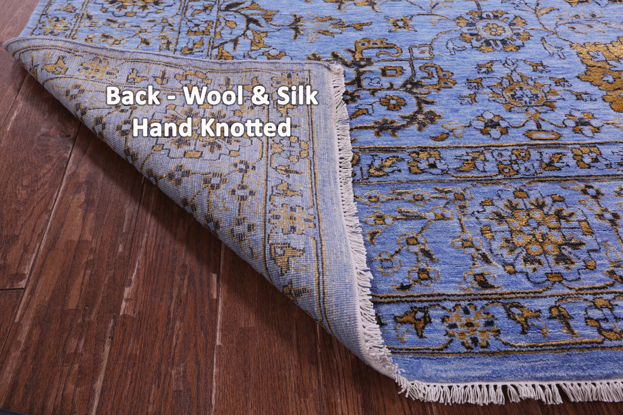 Persian Tabriz Hand Knotted Wool & Silk Rug - 10' 2" X 14' 3" - Golden Nile