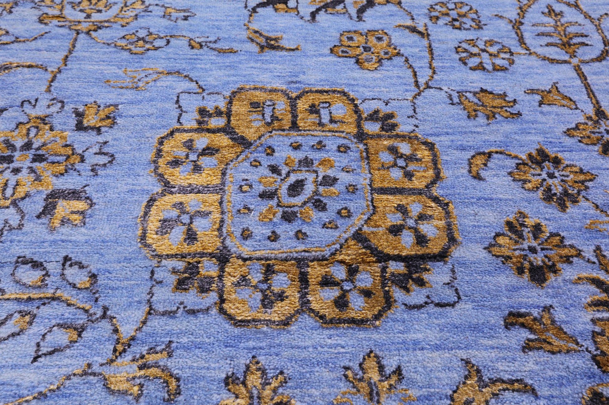 Persian Tabriz Hand Knotted Wool & Silk Rug - 10' 2" X 14' 3" - Golden Nile