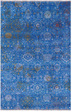 Persian Tabriz Handmade Wool & Silk Rug - 6' 0" X 9' 2" - Golden Nile