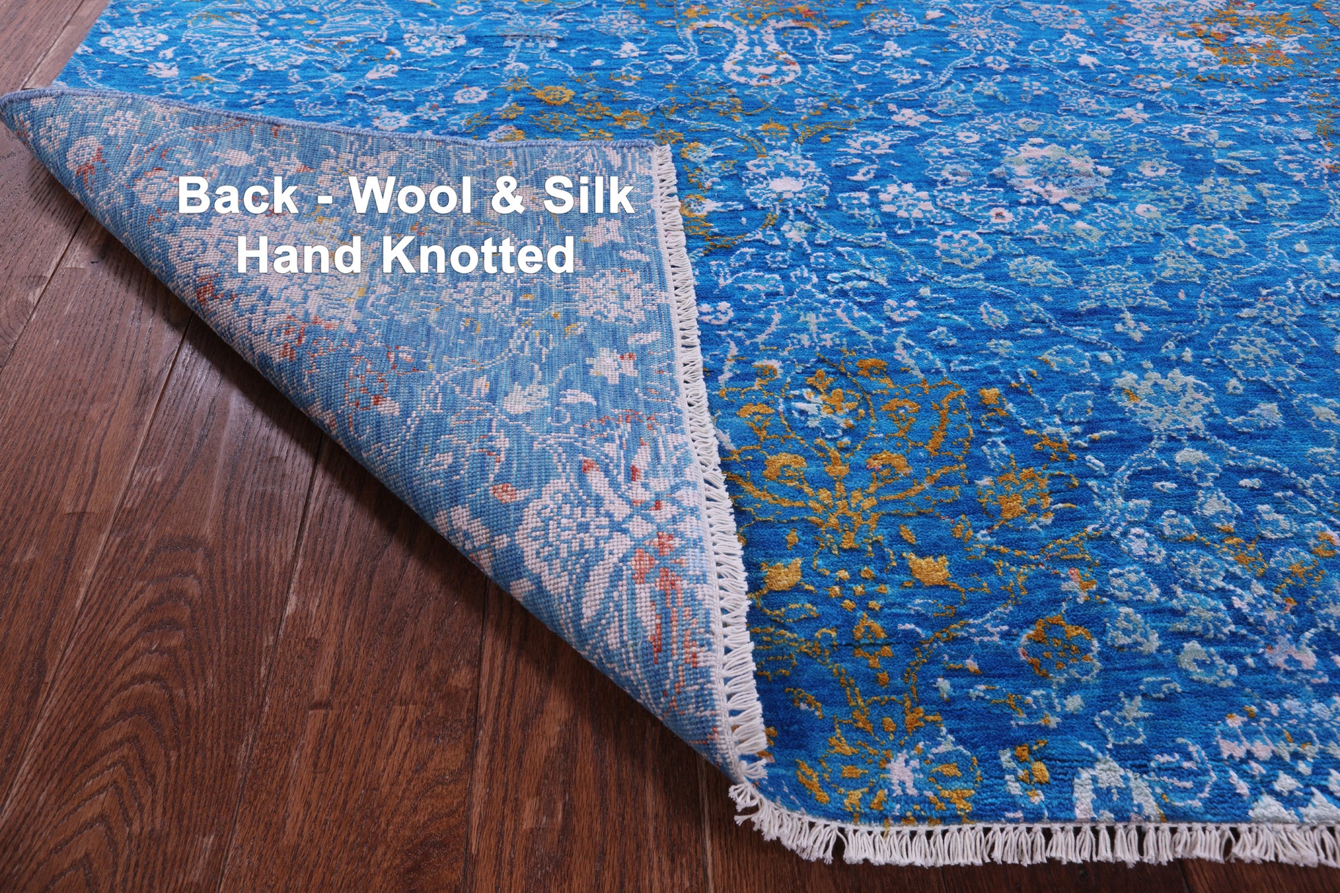 Persian Tabriz Handmade Wool & Silk Rug - 6' 0" X 9' 2" - Golden Nile