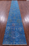 Persian Tabriz Hand Knotted Wool & Silk Runner Rug - 2' 7" X 18' 1" - Golden Nile