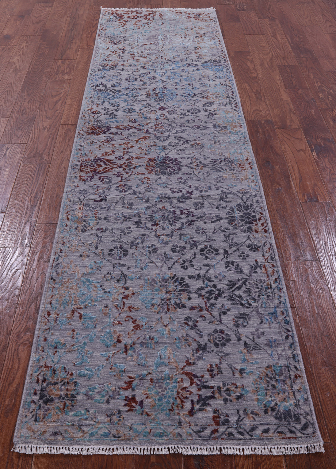 Persian Tabriz Handmade Wool & Silk Runner Rug - 2' 8" X 9' 10" - Golden Nile