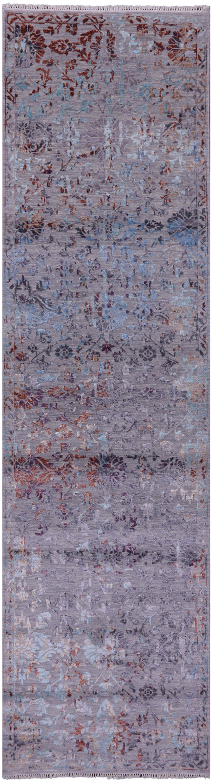 Persian Tabriz Handmade Wool & Silk Runner Rug - 2' 8" X 9' 10" - Golden Nile