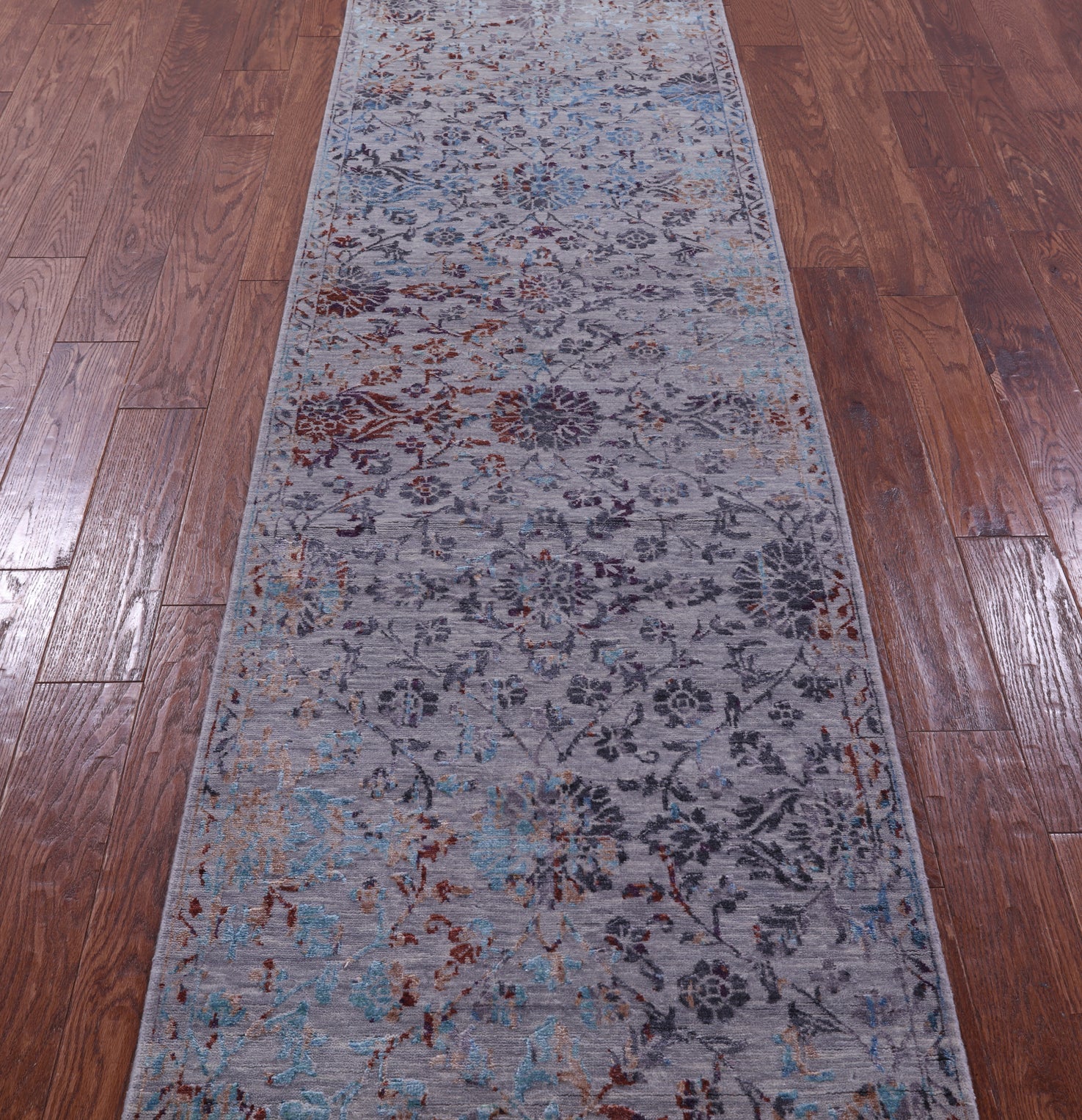 Persian Tabriz Handmade Wool & Silk Runner Rug - 2' 8" X 9' 10" - Golden Nile