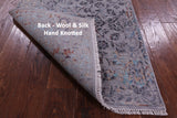 Persian Tabriz Hand Knotted Wool & Silk Runner Rug - 2' 6" X 9' 10" - Golden Nile