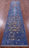 Persian Tabriz Hand Knotted Wool & Silk Runner Rug - 2' 6" X 14' 0" - Golden Nile