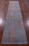 Persian Tabriz Hand Knotted Wool & Silk Runner Rug - 2' 8" X 12' 1" - Golden Nile