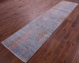 Persian Tabriz Hand Knotted Wool & Silk Runner Rug - 2' 8" X 12' 1" - Golden Nile