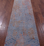 Persian Tabriz Hand Knotted Wool & Silk Runner Rug - 2' 6" X 10' 2" - Golden Nile