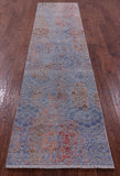 Persian Tabriz Handmade Wool & Silk Runner Rug - 2' 6" X 10' 1" - Golden Nile