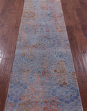 Persian Tabriz Handmade Wool & Silk Runner Rug - 2' 6" X 10' 1" - Golden Nile
