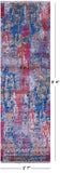Abstract Contemporary Hand Knotted Wool & Silk Runner Rug - 2' 7" X 8' 4" - Golden Nile