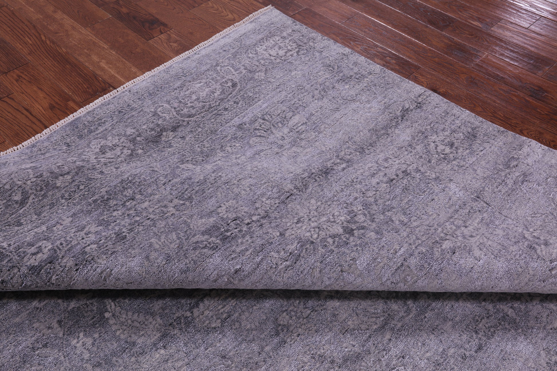 Square Persian Tabriz Hand Knotted Wool & Silk Rug - 9' 1" X 9' 1" - Golden Nile