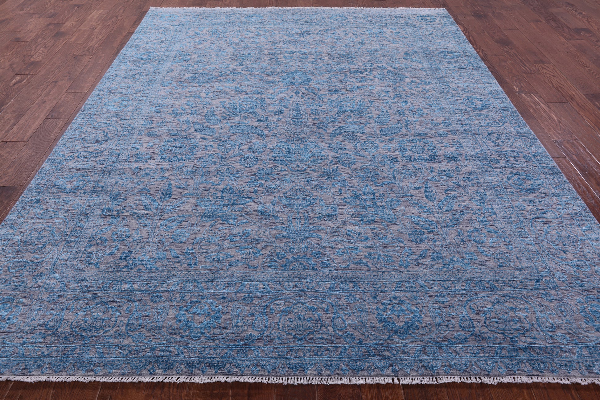 Persian Tabriz Hand Knotted Wool & Silk Rug - 8' 0" X 10' 2" - Golden Nile
