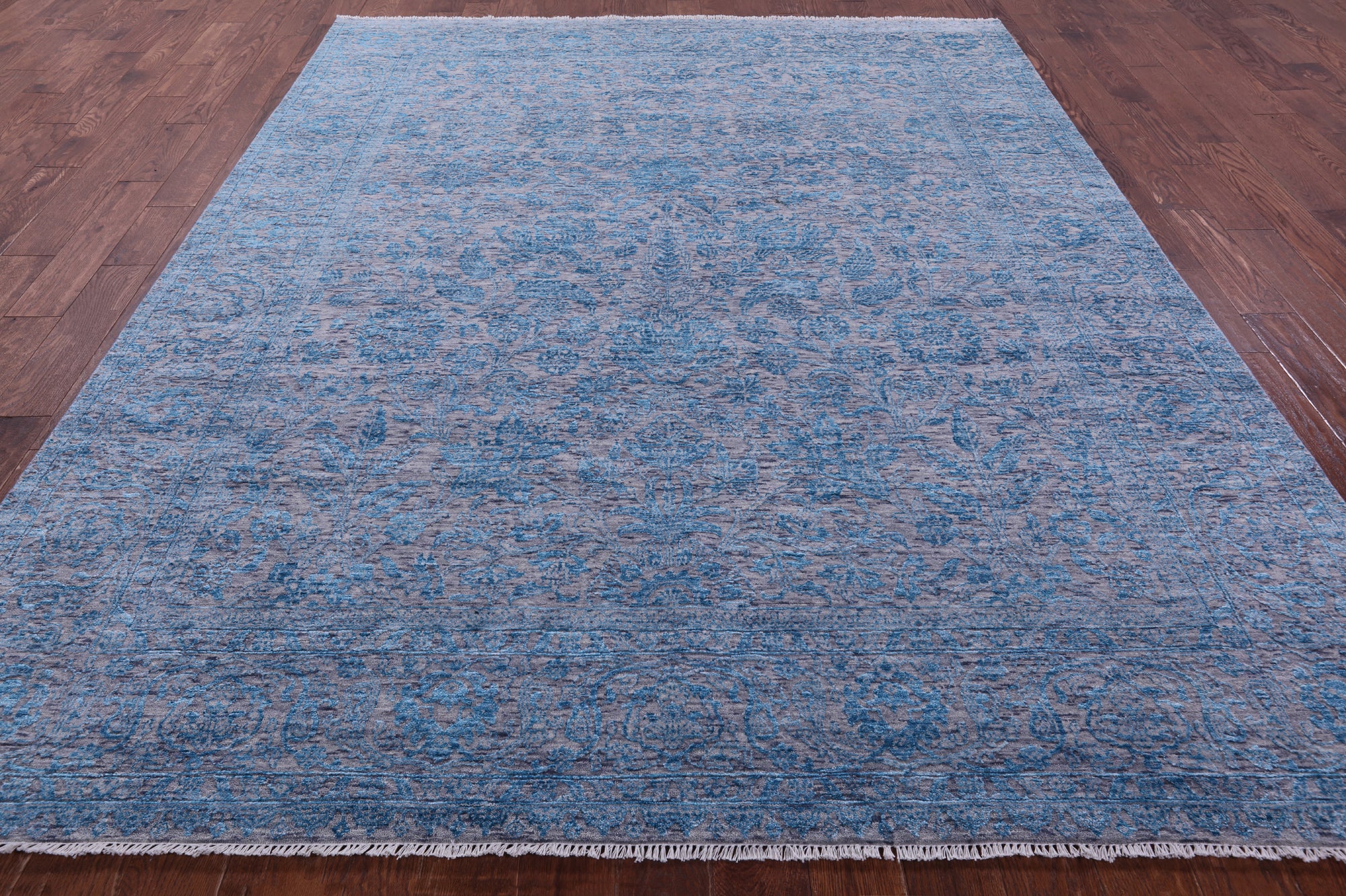 Persian Tabriz Hand Knotted Wool & Silk Rug - 8' 0" X 10' 2" - Golden Nile