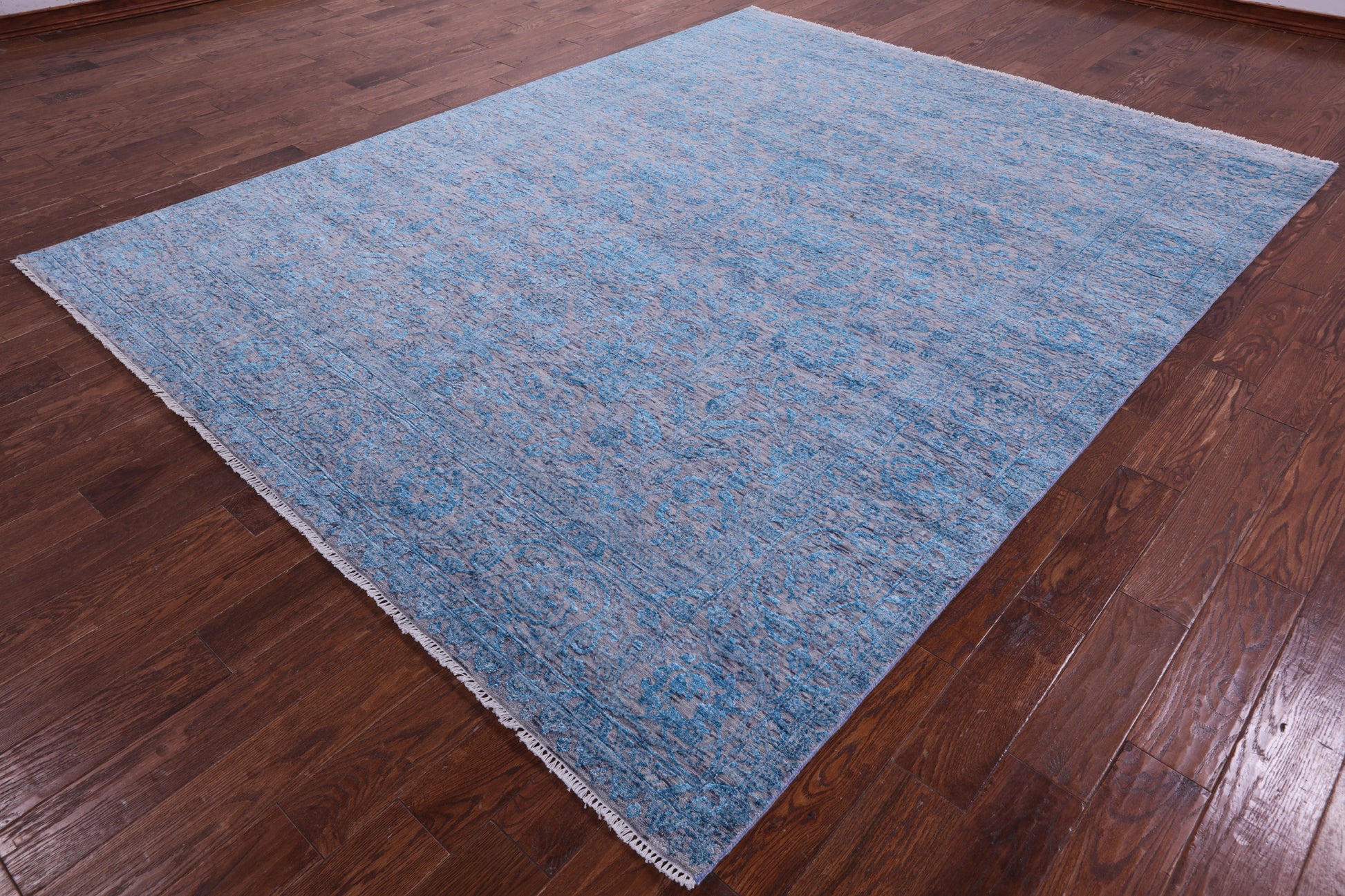 Persian Tabriz Hand Knotted Wool & Silk Rug - 8' 0" X 10' 2" - Golden Nile