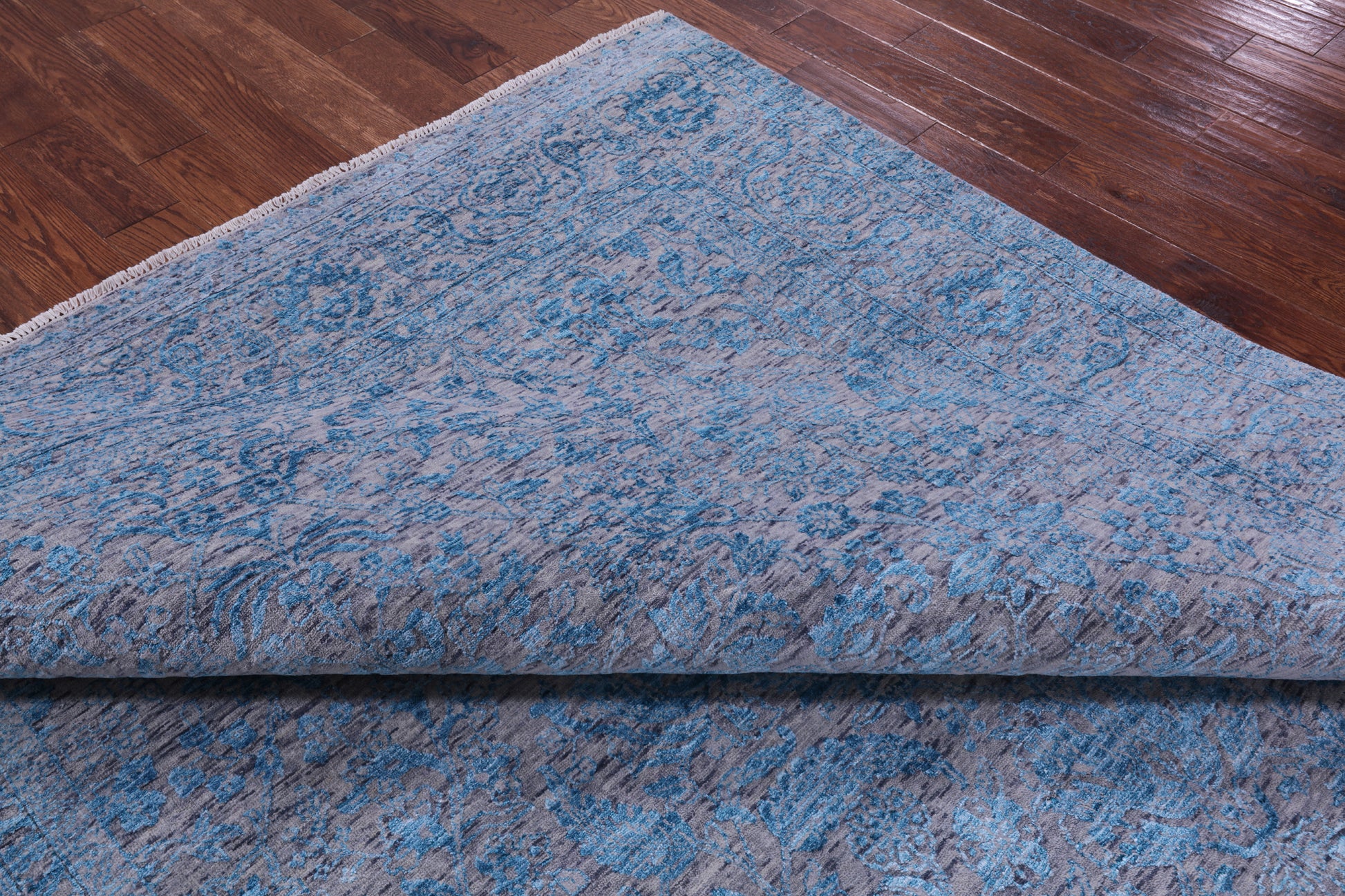 Persian Tabriz Hand Knotted Wool & Silk Rug - 8' 0" X 10' 2" - Golden Nile