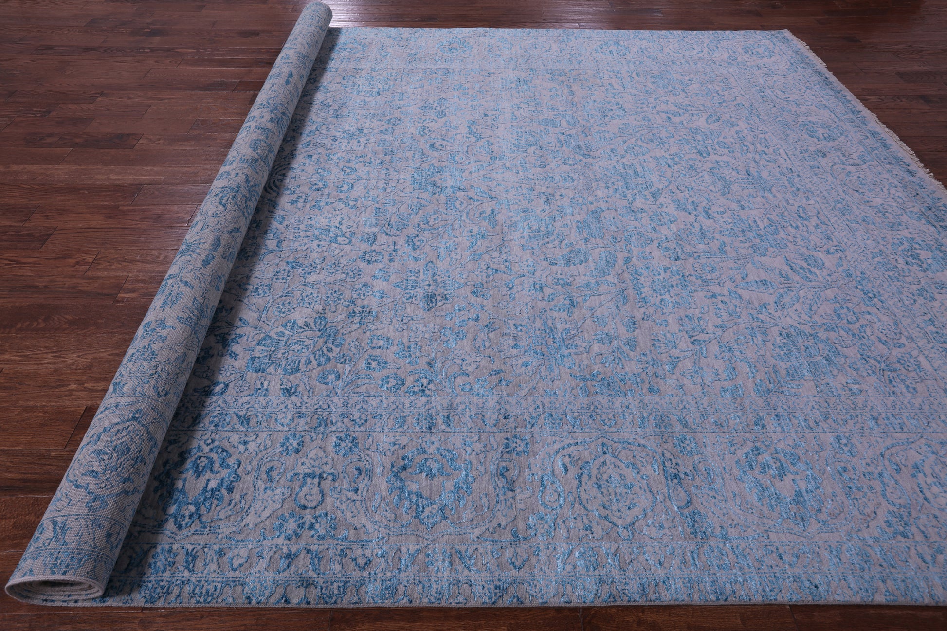 Persian Tabriz Handmade Wool & Silk Rug - 10' 1" X 14' 2" - Golden Nile
