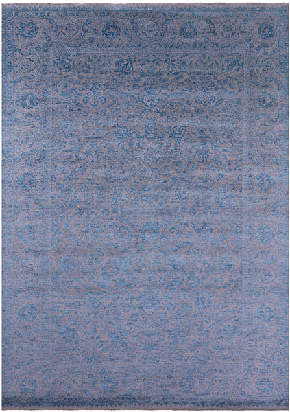 Persian Tabriz Handmade Wool & Silk Rug - 10' 1" X 14' 2" - Golden Nile