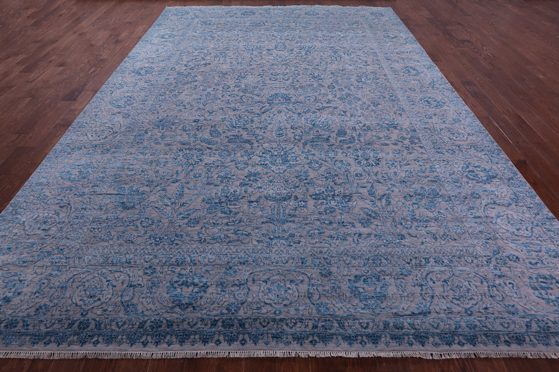 Persian Tabriz Handmade Wool & Silk Rug - 10' 1" X 14' 2" - Golden Nile