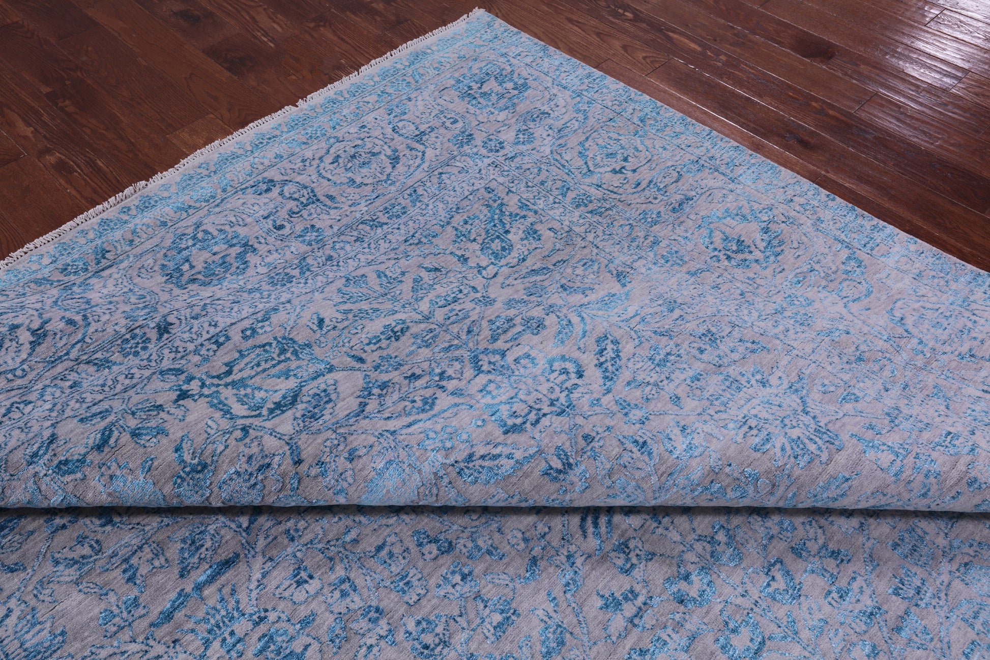 Persian Tabriz Handmade Wool & Silk Rug - 10' 1" X 14' 2" - Golden Nile