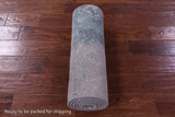 Abstract Contemporary Handmade Wool & Silk Runner Rug - 2' 1" X 8' 0" - Golden Nile