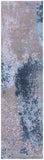 Abstract Contemporary Handmade Wool & Silk Runner Rug - 2' 1" X 8' 0" - Golden Nile