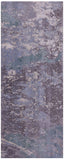 Abstract Modern Hand Knotted Wool & Silk Runner Rug - 3' 5" X 8' 11" - Golden Nile