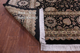 Black Persian Tabriz Hand Knotted Wool Rug - 12' 0" X 17' 1" - Golden Nile