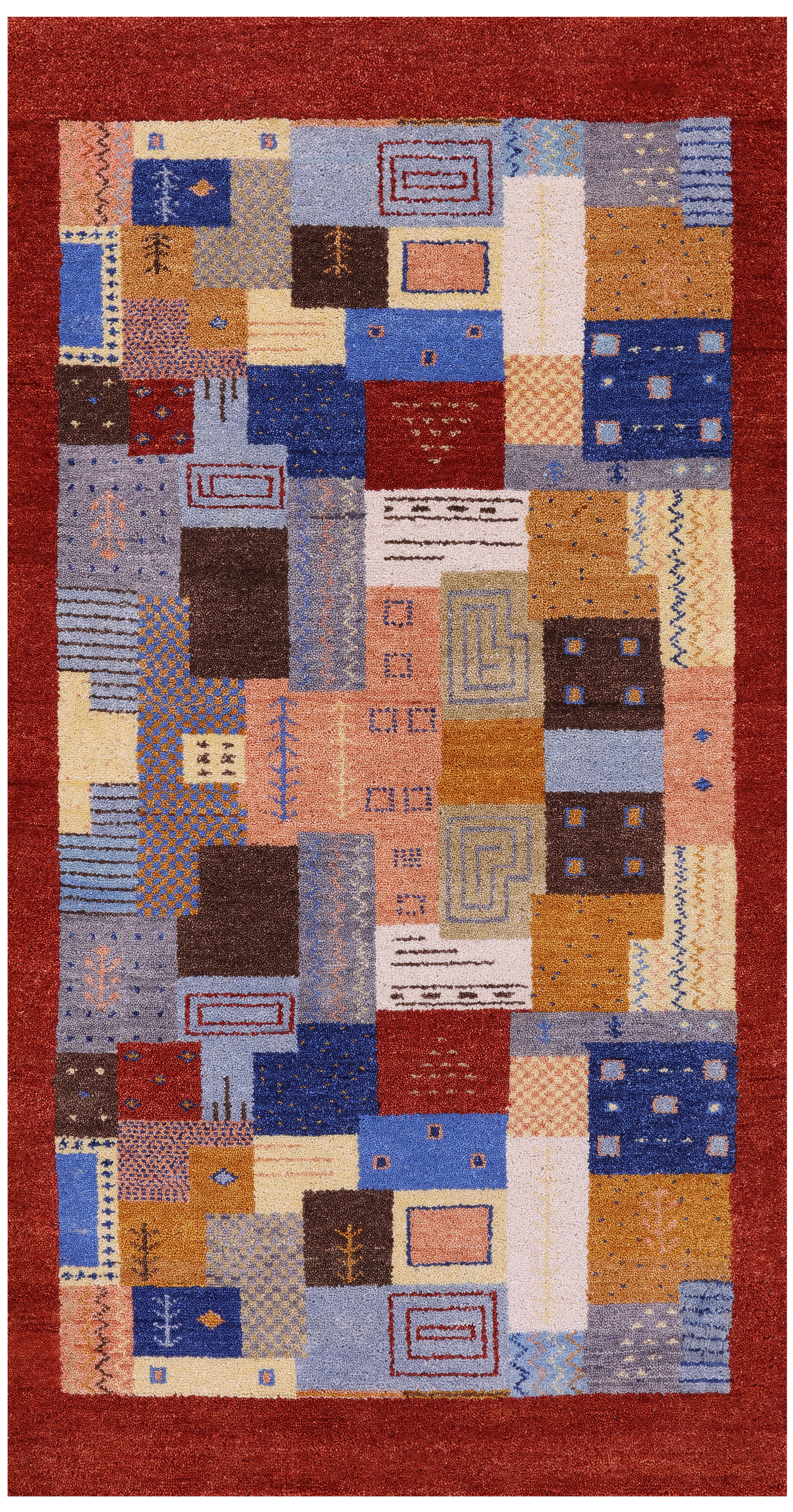 Tribal Persian Gabbeh Hand Knotted Wool Rug - 2' 10" X 5' 4" - Golden Nile