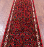 Authentic Persian Hamadan Hand Knotted Wool Runner Rug - 2' 8" X 9' 3" - Golden Nile