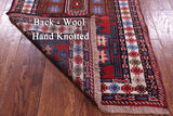 Tribal Persian Hand Knotted Wool on Wool Runner Rug - 2' 4" X 9' 7" - Golden Nile