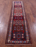 Tribal Persian Hand Knotted Wool on Wool Runner Rug - 2' 4" X 9' 7" - Golden Nile