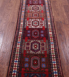 Tribal Persian Hand Knotted Wool on Wool Runner Rug - 2' 4" X 9' 7" - Golden Nile