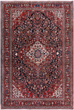 Black Persian Bijar Hand Knotted Wool Rug - 4' 6" X 6' 8" - Golden Nile